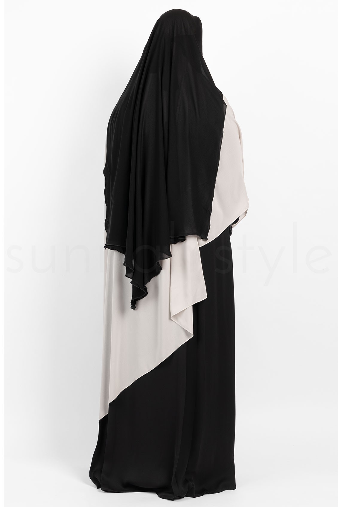 Sunnah Style Extra Long Diamond Niqab Black